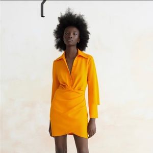NWT Zara Short Dress with Ruching